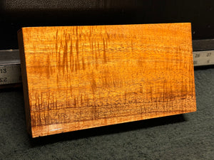 Hawaiian Curly Koa Wood Billet - 9.25" x 5" x 1.75"