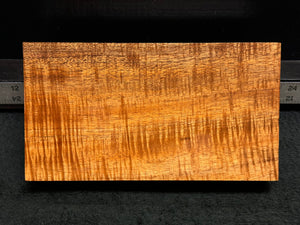 Hawaiian Curly Koa Wood Billet - 9.25" x 5" x 1.75"