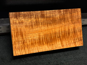 Hawaiian Curly Koa Wood Billet - 9.25" x 5" x 1.75"