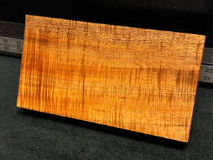 Hawaiian Curly Koa Wood Billet - 9.25" x 5" x 1.75"