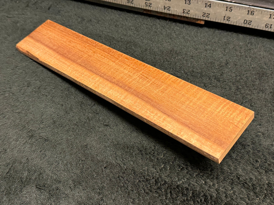 Hawaiian Curly Koa Wood Billet - 12" x 2.25+" x 0.375"