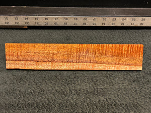 Hawaiian Curly Koa Wood Billet - 12" x 2.25+" x 0.375"