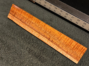 Hawaiian Curly Koa Wood Billet - 12" x 2.25+" x 0.375"