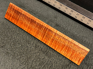 Hawaiian Curly Koa Wood Billet - 12" x 2.25+" x 0.375"