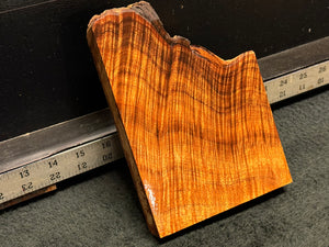 Hawaiian Curly Koa Wood Billet - 6" x 5+" x 1+"