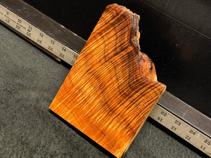 Hawaiian Curly Koa Wood Billet - 6" x 5+" x 1+"