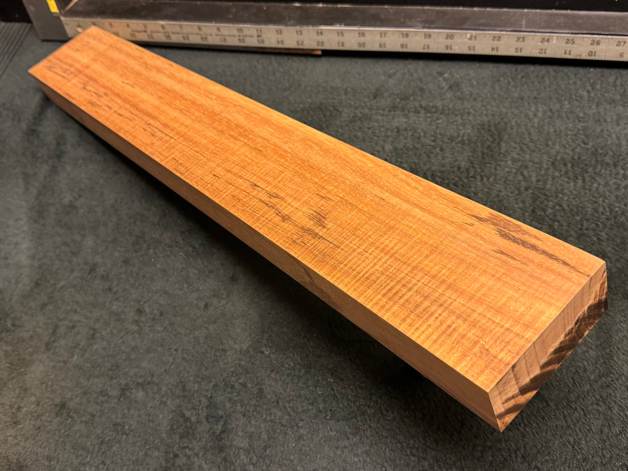 Hawaiian Curly Koa Wood Billet - 28.25" x 4" x 1.875"