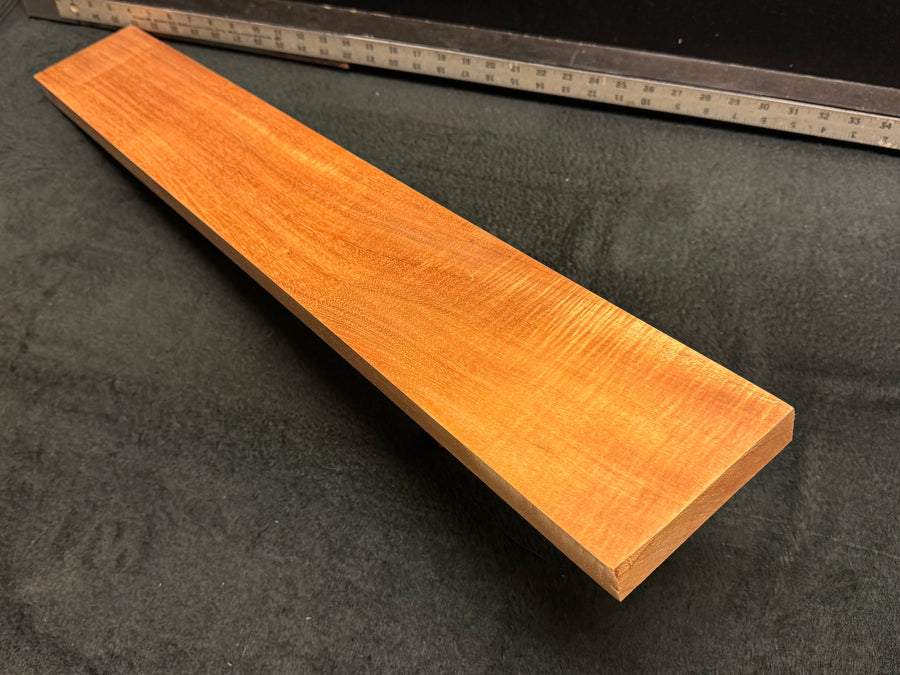 Hawaiian Curly Koa Wood Billet - 32.75" x 4.625" x 1"