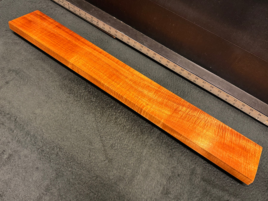 Hawaiian Curly Koa Wood Billet - 32.75" x 4.625" x 1"