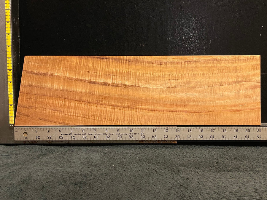 Hawaiian Curly Koa Wood Billet - 20" x 6" x 1"
