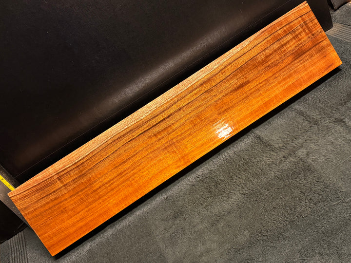 Hawaiian Curly Koa Wood Billet - 36" x 7.625" x 1.75+"