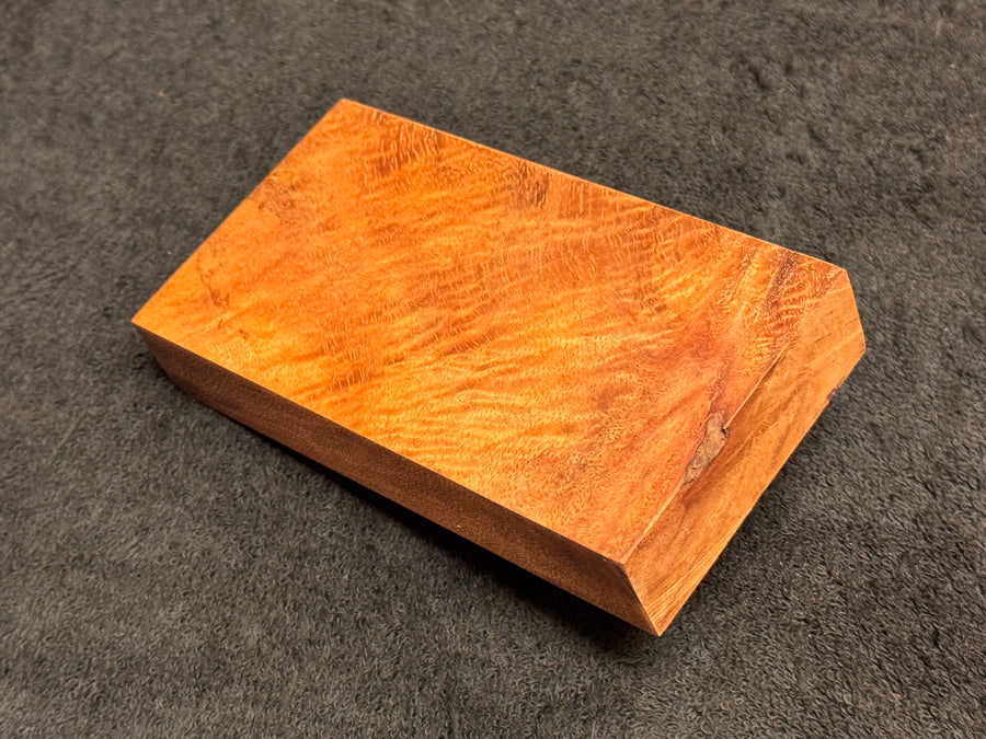 Hawaiian Curly Koa Wood Billet - 5.5" x 3" x 1"