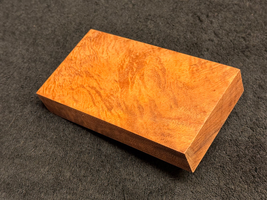 Hawaiian Curly Koa Wood Billet - 5.5" x 3" x 1"