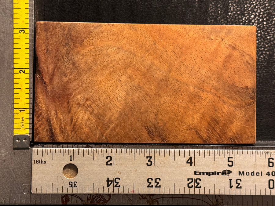 Hawaiian Curly Koa Wood Billet - 5.5" x 3" x 1"