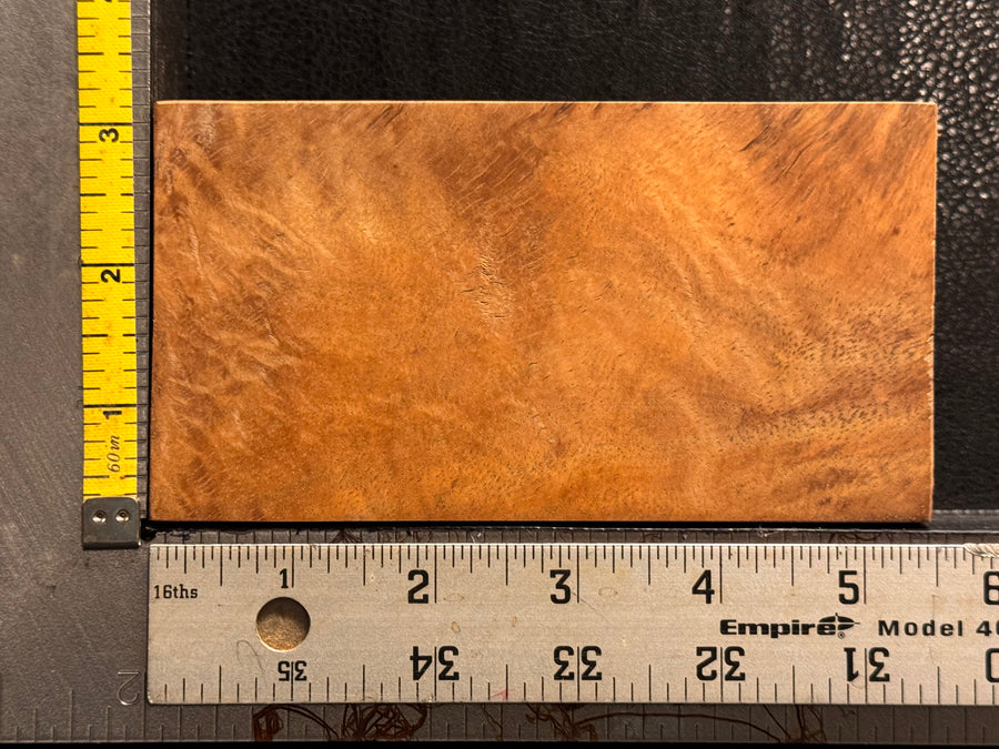 Hawaiian Curly Koa Wood Billet - 5.5" x 3" x 1"