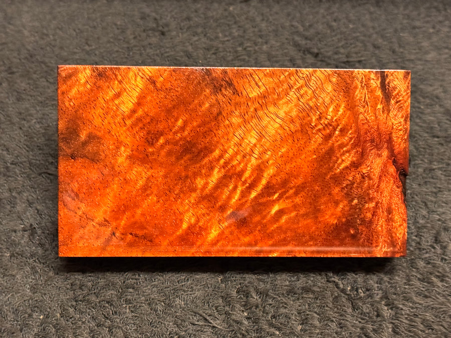 Hawaiian Curly Koa Wood Billet - 5.5" x 3" x 1"