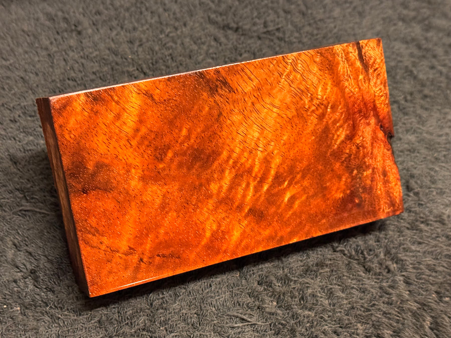 Hawaiian Curly Koa Wood Billet - 5.5" x 3" x 1"