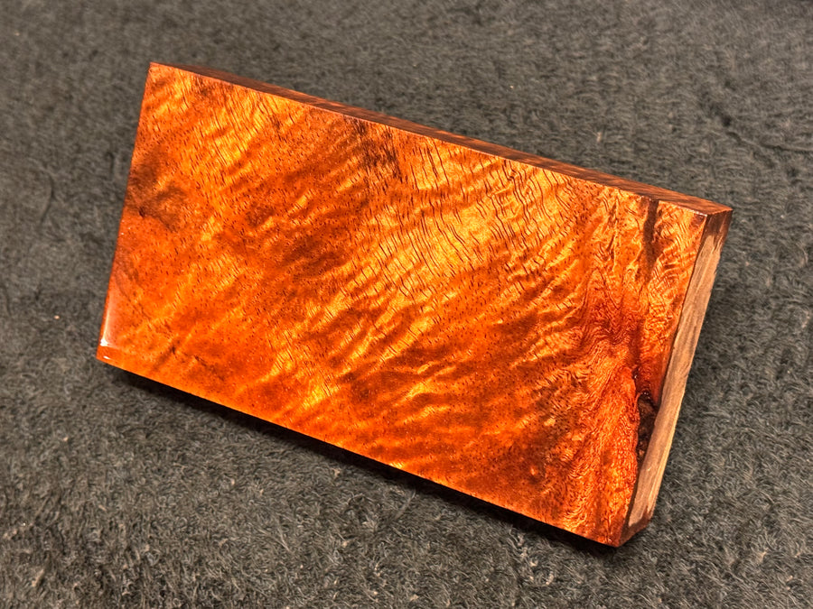 Hawaiian Curly Koa Wood Billet - 5.5" x 3" x 1"