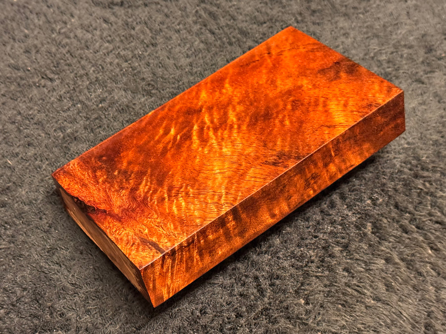 Hawaiian Curly Koa Wood Billet - 5.5" x 3" x 1"
