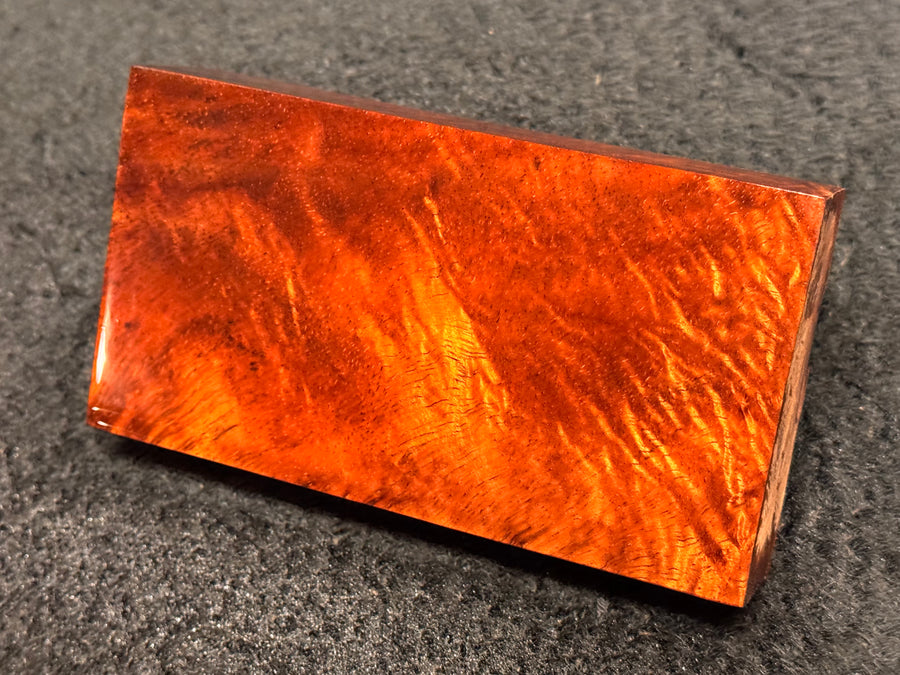 Hawaiian Curly Koa Wood Billet - 5.5" x 3" x 1"