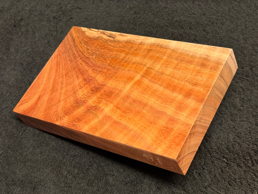 Hawaiian Curly Koa Wood Billet - 8" x 4.875+" x 1+"