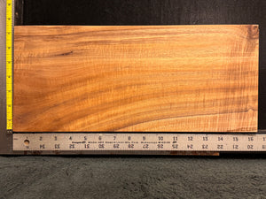 Hawaiian Curly Koa Wood Billet - 16.5" x 7.25" x 1.75+"