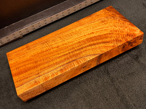 Hawaiian Curly Koa Wood Billet - 16.5" x 7.25" x 1.75+"