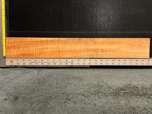 Hawaiian Curly Koa Wood Billet - 24" x 3.375" x 0.875+"