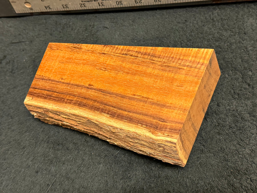Hawaiian Curly Koa Wood Billet -  7.5" x 3.5" x 1.875"
