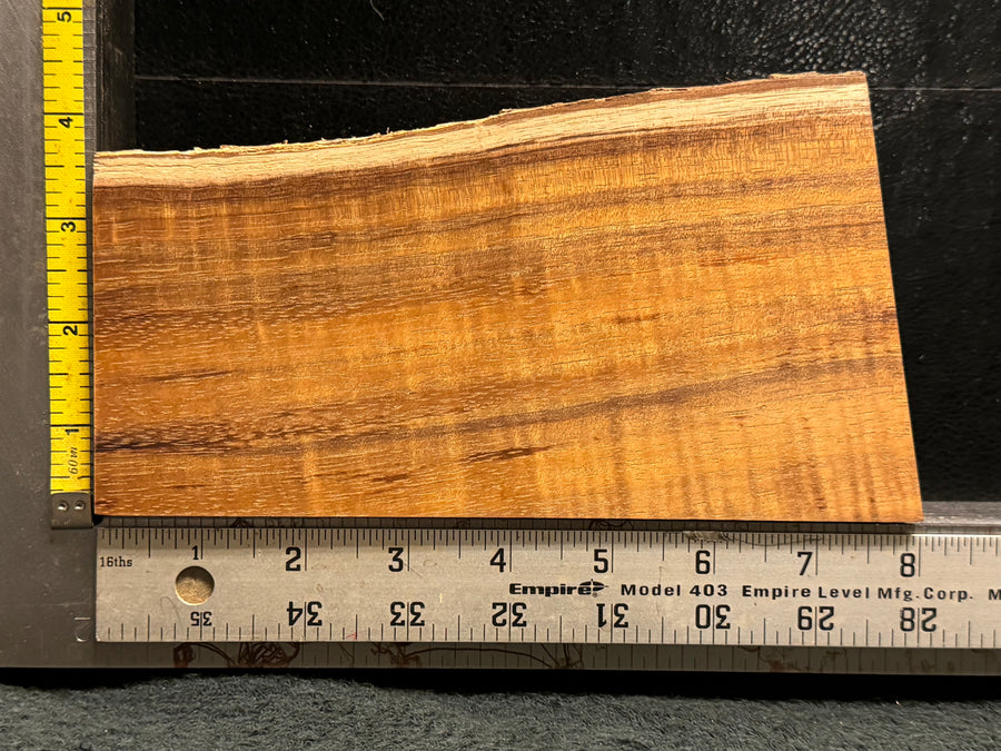 Hawaiian Curly Koa Wood Billet -  7.5" x 3.5" x 1.875"