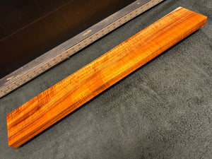 Hawaiian Curly Koa Wood Billet - 28.25" x 4.5" x 1.125"