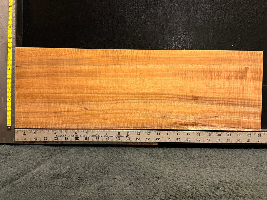 Hawaiian Curly Koa Wood Billet - 24" x 7.75" x 1.75"
