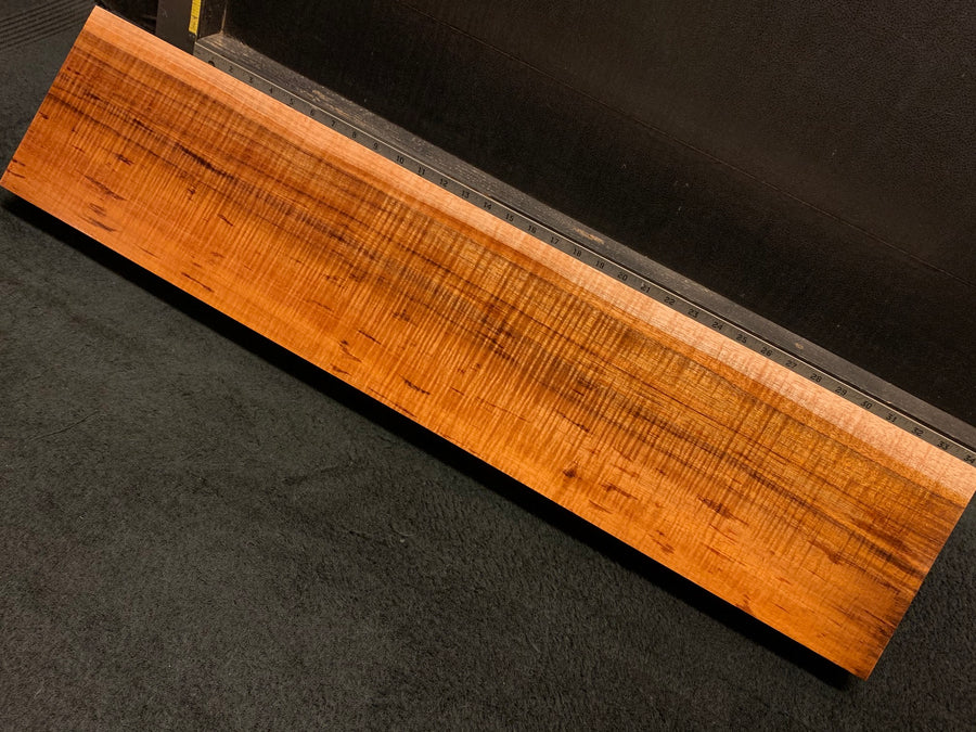 Hawaiian Curly Koa Wood Billet - 29" x 6.25" x 1.625+"