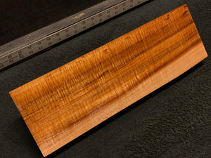 Hawaiian Curly Koa Wood Billet - 15.5" x 4.875+" x 1.375+"