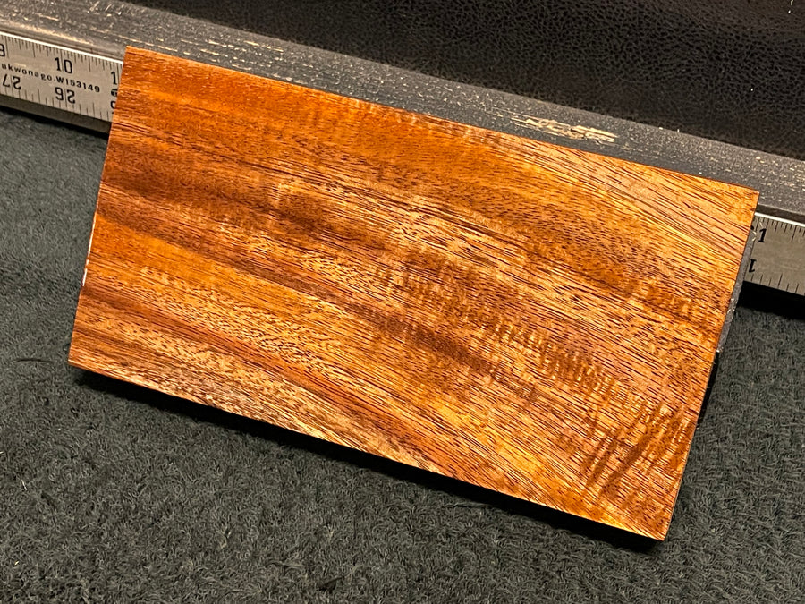 Hawaiian Curly Koa Wood Billet -  8.25" x 4.25+" x 1"