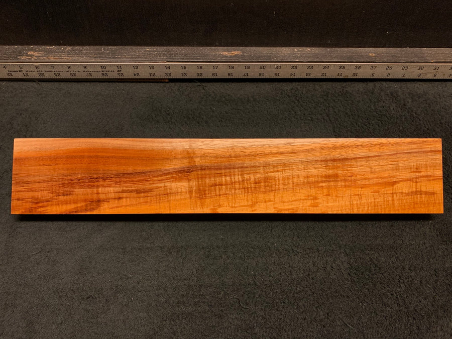 Hawaiian Curly Koa Wood Billet - 21" x 3.625" x 1.375+"
