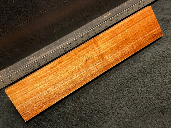 Hawaiian Curly Koa Wood Billet - 20.5" x 4.25" x 1+"