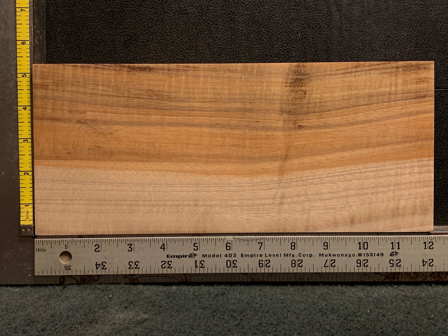 Hawaiian Curly Koa Wood Billet - 12" x 5.125+" x 1.375+"