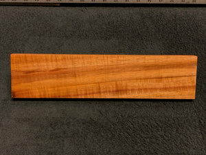 Hawaiian Curly Koa Wood Billet - 12" x 2.75+" x 0.625+"